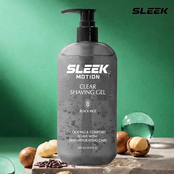 슬릭 모션 클리어 쉐이빙젤 블랙라이스 300ml