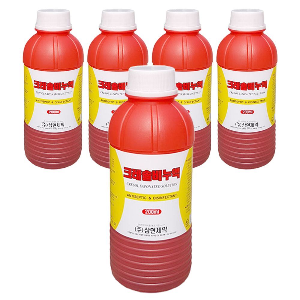 삼현제약 크레솔 비누액 200ml 5개 - 최저가 22,500원