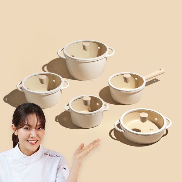[10%쿠폰+7%카카오] 50만개판매! 국산 인덕션 세라믹 양수/편수/전골 냄비5종