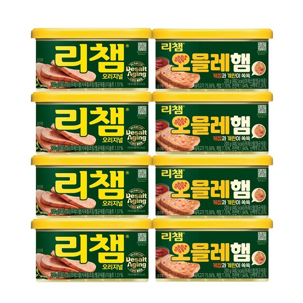 리챔 200g*4개+리챔 오믈레햄 200g*4개