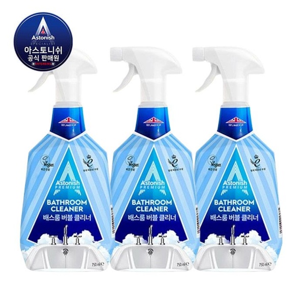 베스룸 클리너 750ml 3ea 욕실 화장실 청소세제