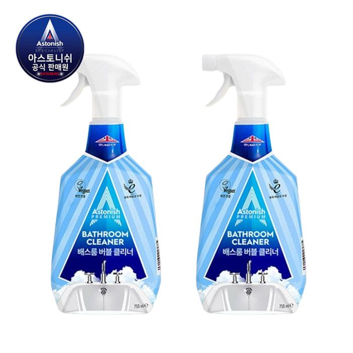 베스룸 클리너 750ml 2ea 욕실 화장실 청소세제 가격 추이 아스토니쉬 베스룸 클리너 750ml 2ea 욕실 화장실 청소세제 - 최저가 21,500원