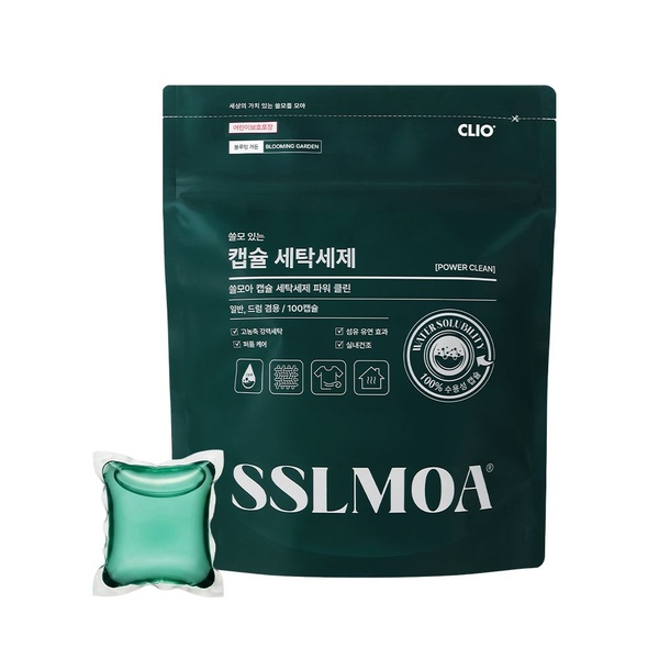쓸모아 수용성 고농축 캡슐세제 블루밍가든향 100개입