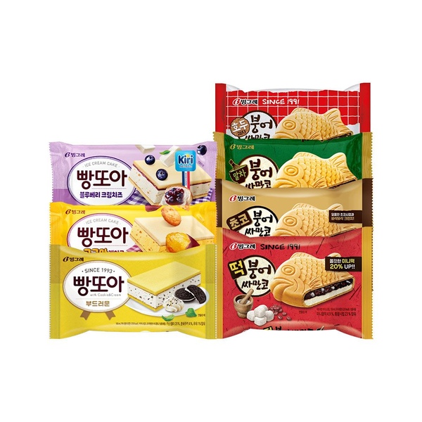 붕어싸만코/빵또아 아이스크림 30개/40개 골라담기
