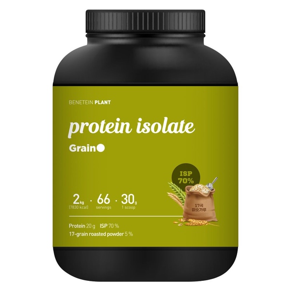플랜트 프로틴 쉐이크 아이솔레이트 곡물맛 2kg