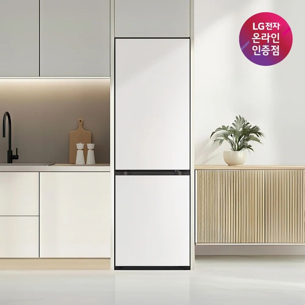 혜택가 79만대 LG 모던엣지 상냉장 하냉동 오브제컬렉션 Q336MQQ133 333L