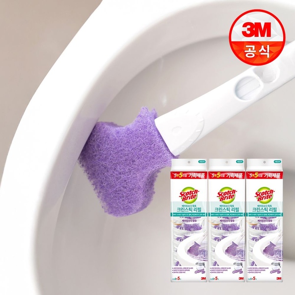 변기청소용 베이킹소다 크린스틱 리필 30입(핸들미포함)