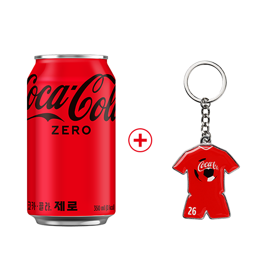 코카콜라 제로 350ml CAN (24입)+월드컵유니폼키링