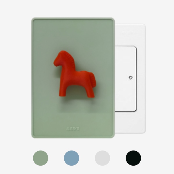 [오늘의집 단독] Red Horse Ed 붉은 말 스위치 커버 1구 4color