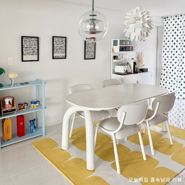 낭트 소리없는 세라믹 식탁 4인용 6인용 포세린 세라믹 식탁 테이블 1600/1800