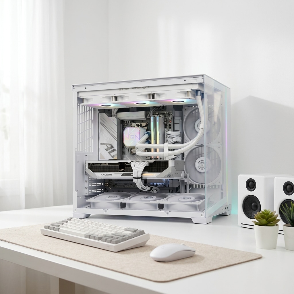 서린컴퓨터 데스크테리어 하이엔드 게이밍PC(7800X3D/9070XT/48G)