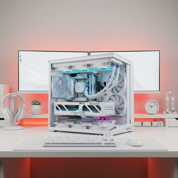 [오늘의집 단독] 화이트 데스크테리어 감성 반본체PC(9800X3D/64G)