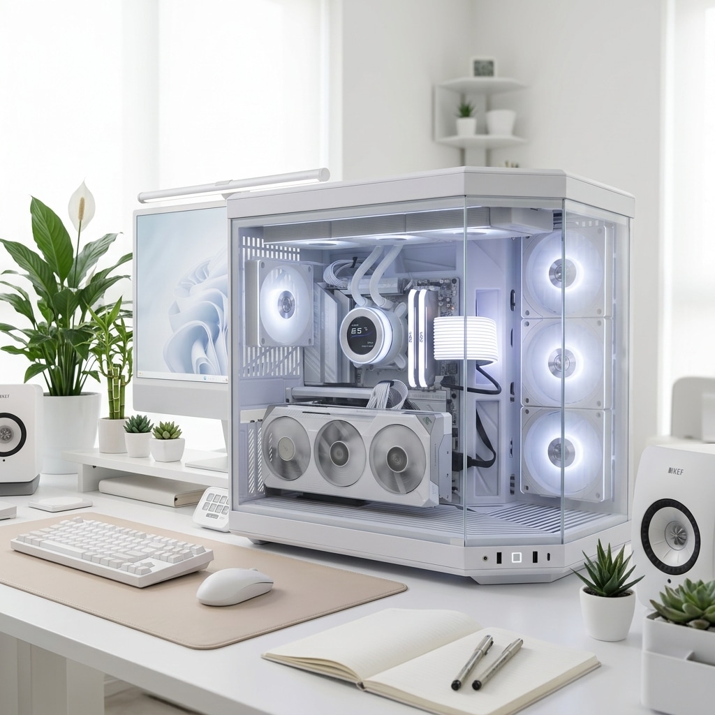 화이트 데스크테리어 하이엔드PC(9800X3D/9070XT/64G) 가격 추이 서린컴퓨터 화이트 데스크테리어 하이엔드PC(9800X3D/9070XT/64G) - 최저가 4,849,030원