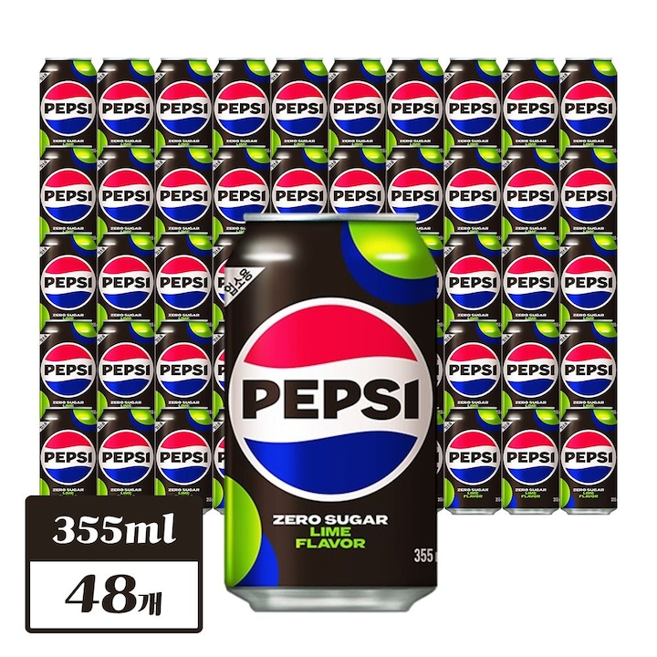 [오늘의집] 롯데칠성 펩시 제로슈거 라임향 355ml*48개 (업소용)