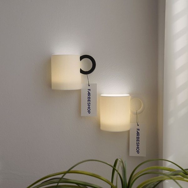 CUPPA WALL LAMP - LOOP EDITION (BLACK & WHITE)