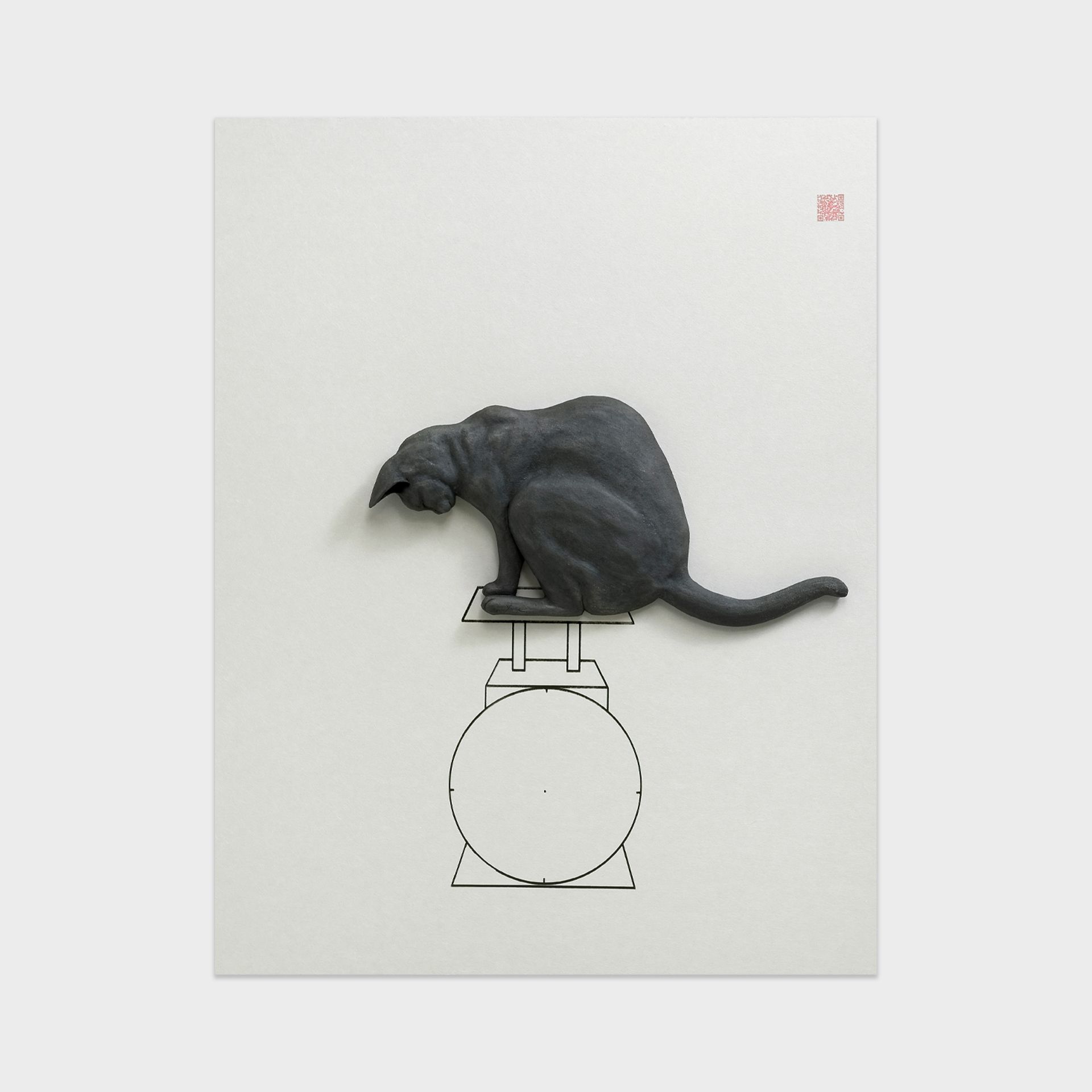 오늘의집 김여옥 PoppyCat B-03 / 판화 작품 고양이 인테리어 그림 액자 소품