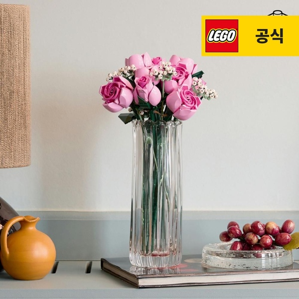 보태니컬 10374 핑크 장미 꽃다발