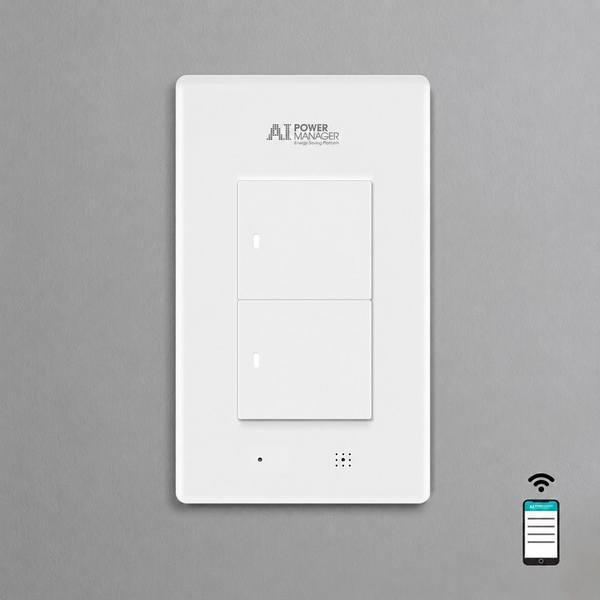 Zigbee AI 조명스위치 IoT 스마트스위치 2구