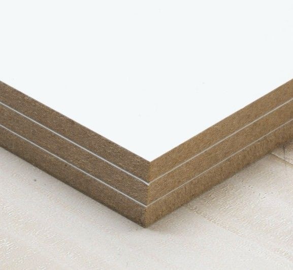화이트 무광 6T MDF 합판 양면필름코팅 주문제작 재단 100x100