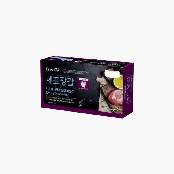 테이팩스 니트릴 셰프장갑 100매 블루
