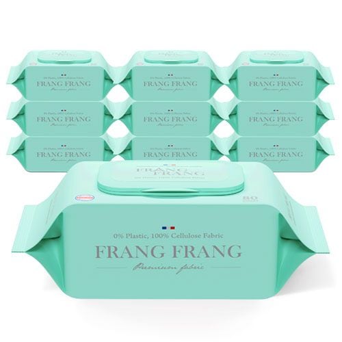 프랑프랑 플라스틱0% 화이트 비데 화장실용 (무향) 20매입 12팩