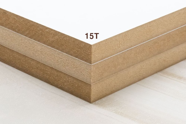 화이트 무광 15T MDF 합판 양면필름코팅 주문제작 재단 100x100