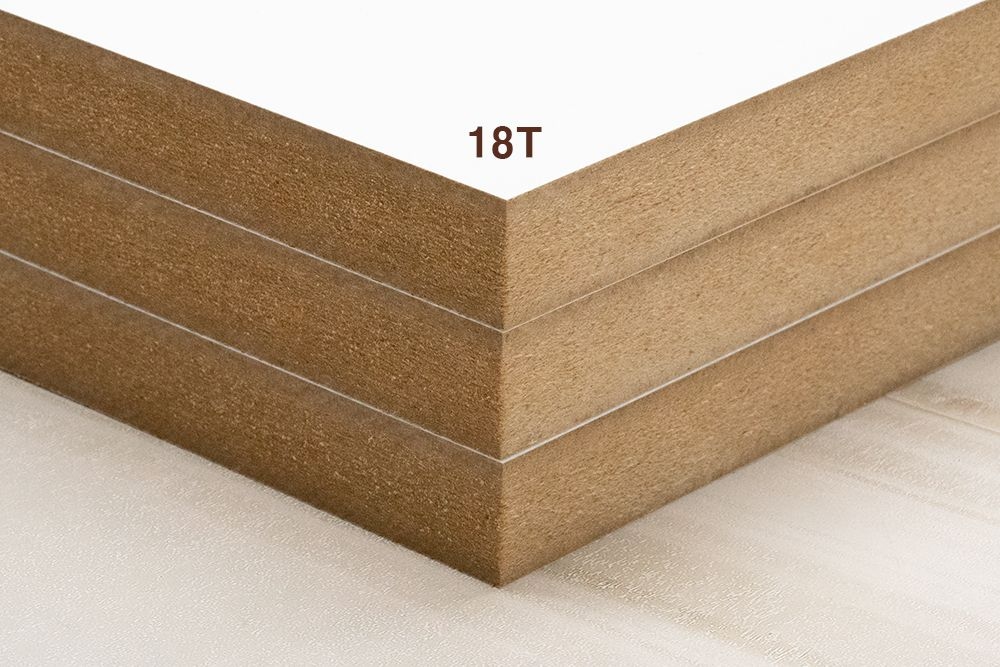 화이트 무광 18T MDF 합판 양면필름코팅 주문제작 재단 100x100