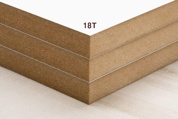 로디픽 화이트 무광 18T MDF 합판 양면필름코팅 주문제작 재단 100x100