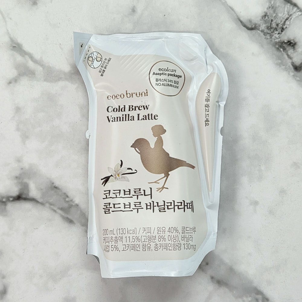 비락 코코브루니 콜드브루 바닐라 라떼 200ml