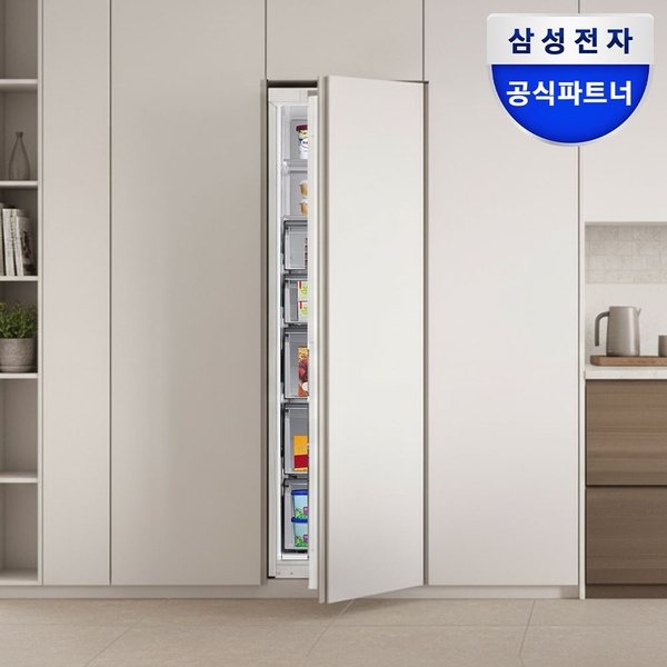 빌트인 1도어 AI냉동고 BRZ227200WW 211L 메탈쿨링 가구부착형