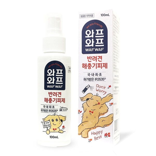 와프와프 강아지 모기 진드기 기피제 100ml