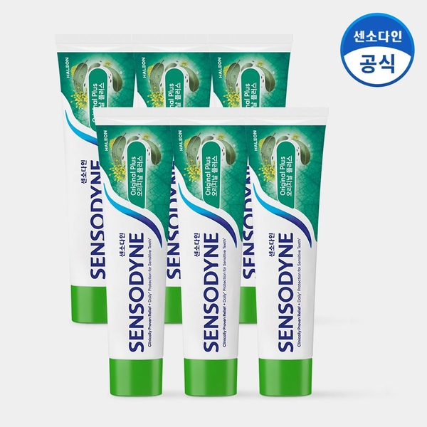 오리지날 플러스 민감성 치약 100g x6개