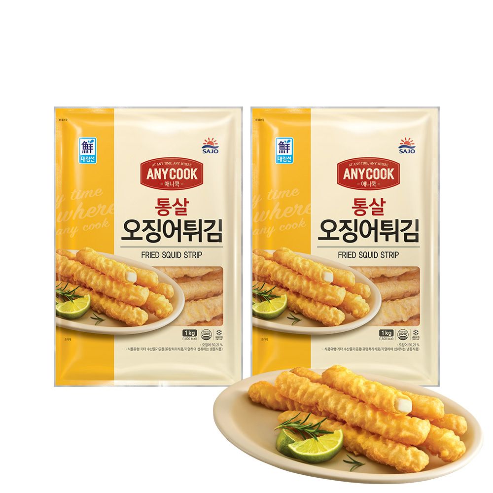 애니쿡 통살 오징어튀김 1kg*2개/3개 가격 비교 사조대림 애니쿡 통살 오징어튀김 1kg*2개/3개