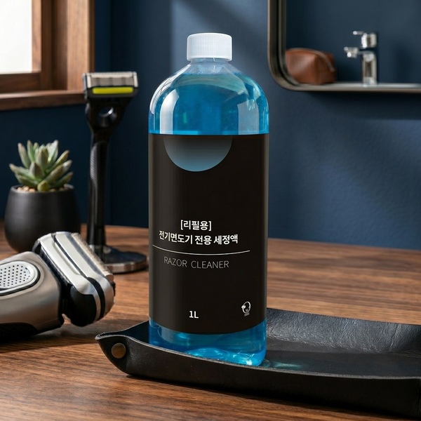 필립스 호환 클렌징팟 전기 면도기 세정액 세척액 리필 1000ml