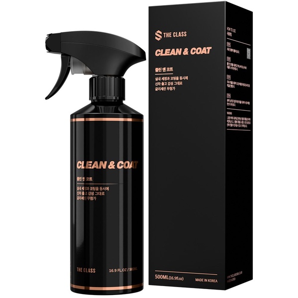 클린앤코트 자동차 실내 세정제 코팅제 500ml 세차용품