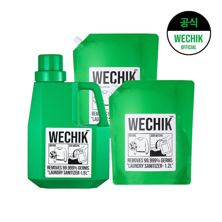 위칙 소독 섬유유연제 1.5L 1개+리필 1.2L 2개