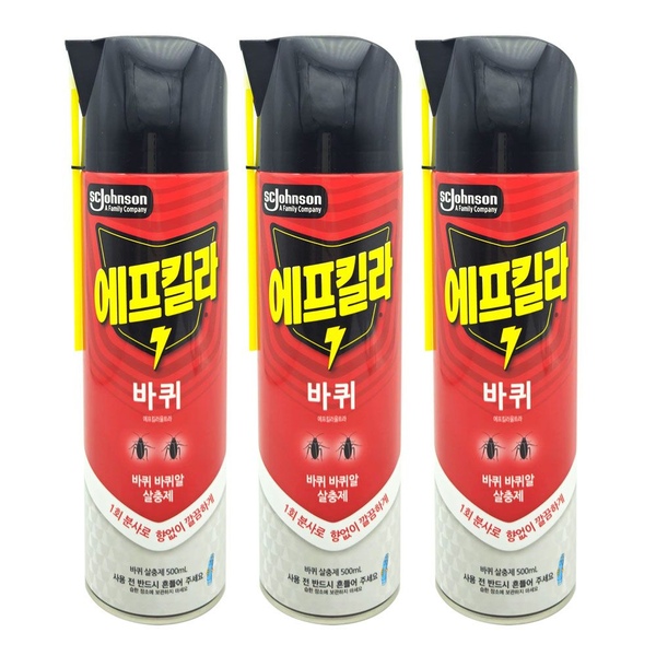 울트라 바퀴벌레약 살충제 500ML, 3개 / 거미 좀벌레 퇴치제