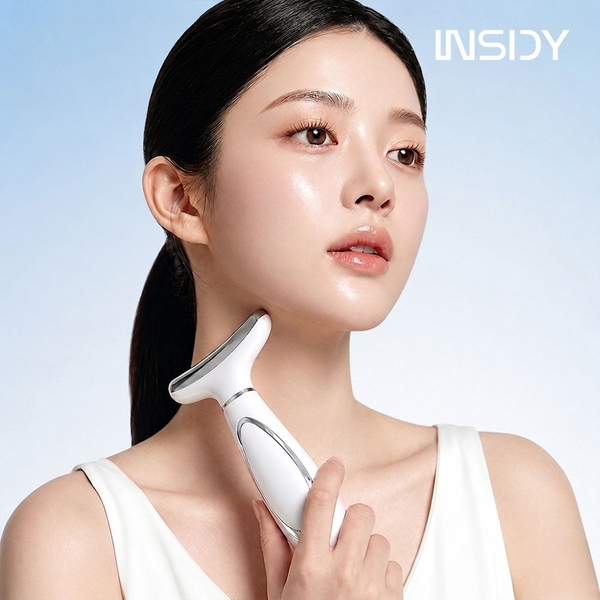 넥케어 괄사 갈바닉 고주파 마사지기 EMS 피부 림프 바디 관리기 INC-30