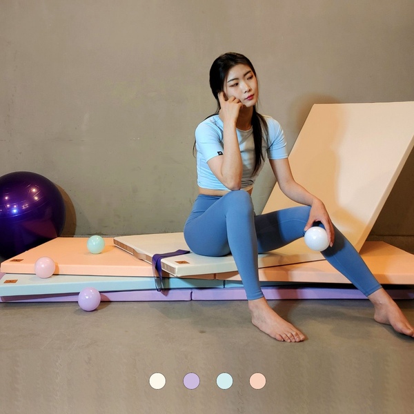 [1+1] 관절이 편안한 두꺼운 접이식 요가 매트 운동 홈트 층간소음 미끄럼방지 국내생산