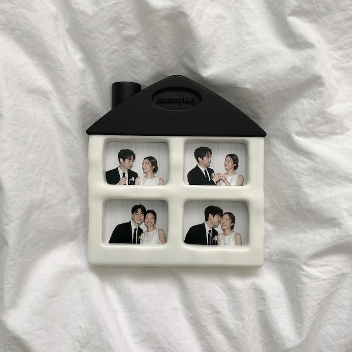[오늘의집] lostmykey Window House 4cut Frame (Black)