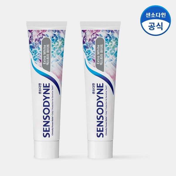 엑스트라 화이트 민감성 치약 120g x2개