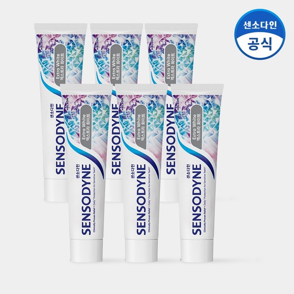엑스트라 화이트 민감성 치약 120g x6개