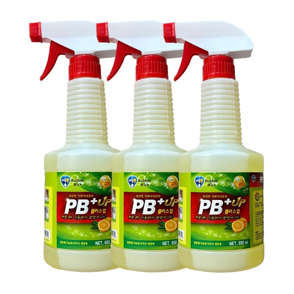버블윅 PB플러스업 세정제 650ml x 3개