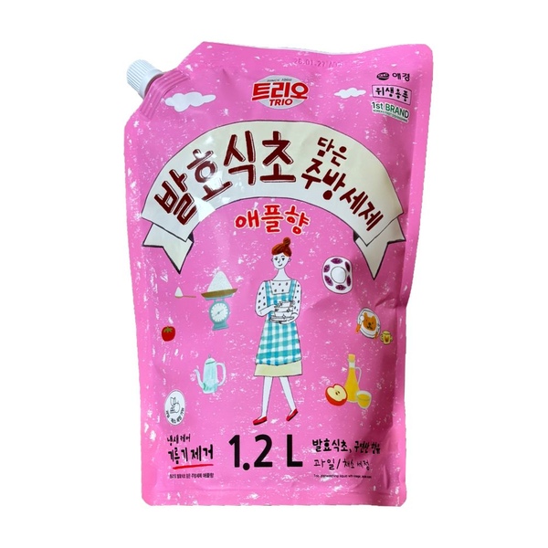 발효식초 담은 주방세제 사과향 리필 1.2L
