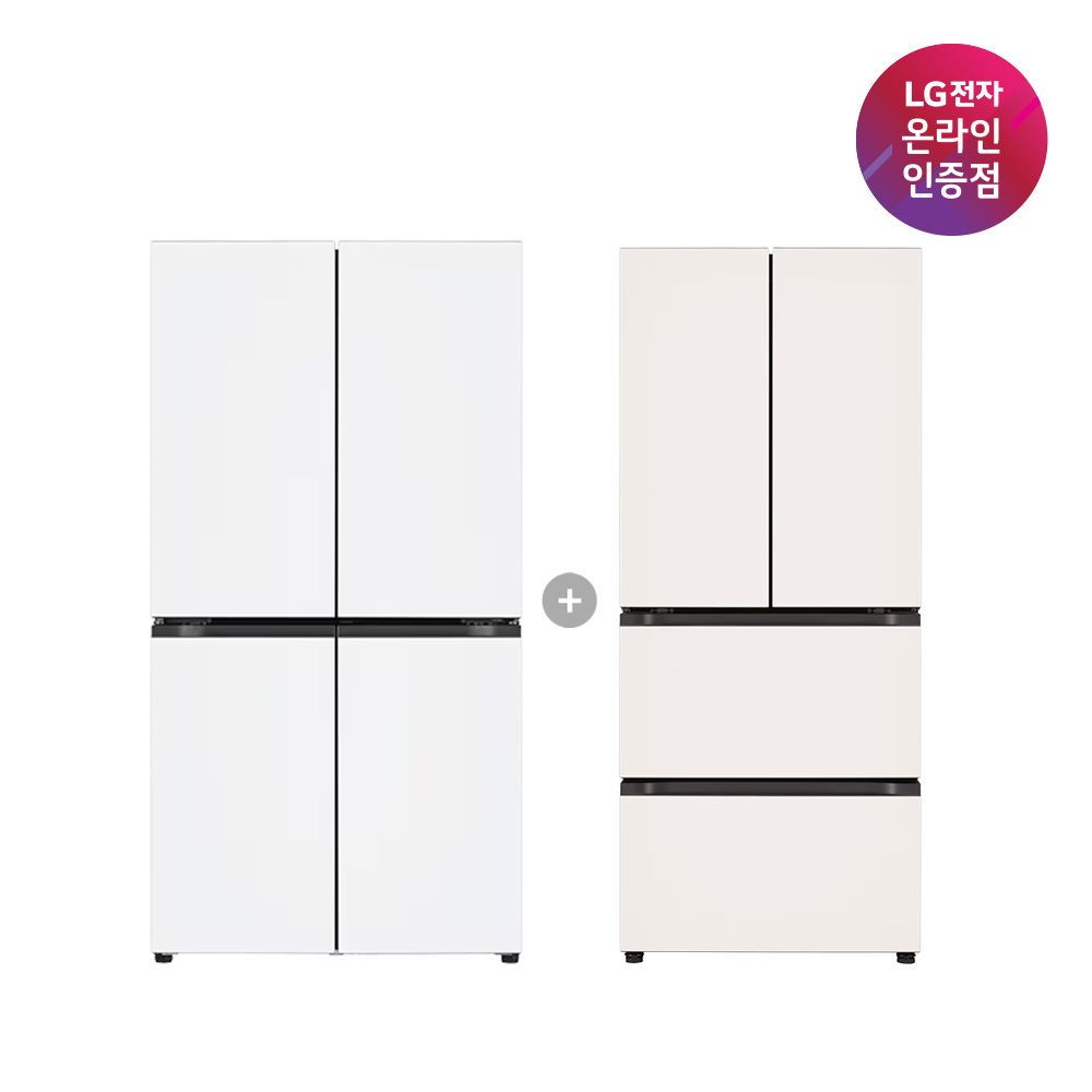 LG 오브제컬렉션 냉장고+김치톡톡(T876MQQ111+Z408MEEF23)