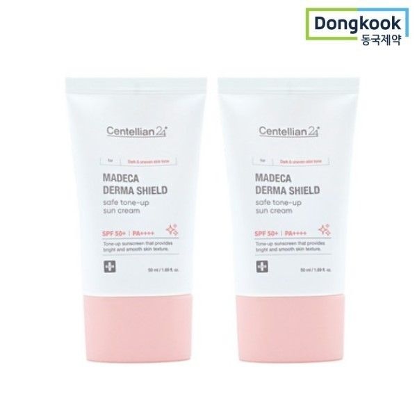 동국제약 센텔리안24 마데카 더마 쉴드 세이프 톤업 선크림 2개 SPF50+ PA++++