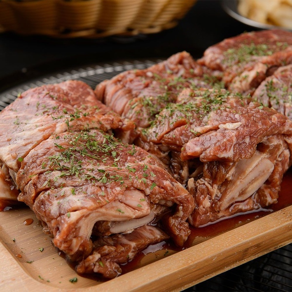 제주흑돼지 양념왕구이 1kg 고기비율 80%