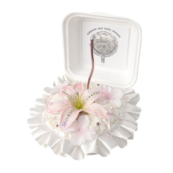 조화 비즈 백합 케이크 Lily Bloom Cake