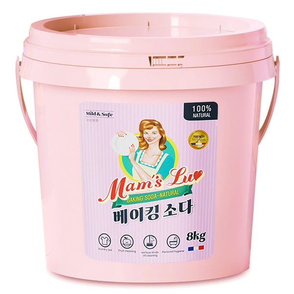 베이킹소다 버킷 8kg 프리미엄 다목적 세정제 대용량 천연세제