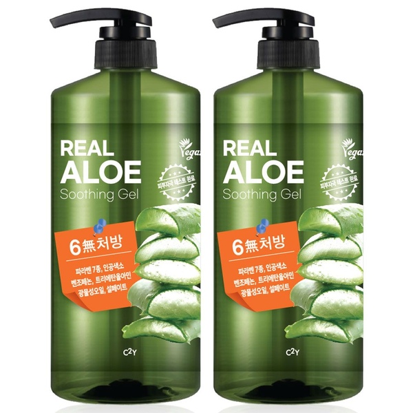 리얼 대용량 알로에 수딩젤 1000ml 2개